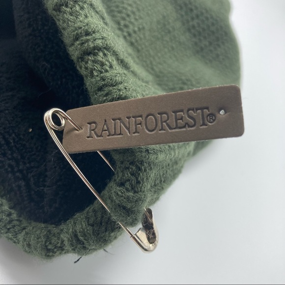 Rainforest Army Green Fleece Lined Knit Beanie Hat - Picture 4 of 4
